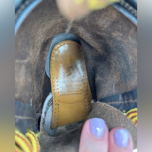 Dr. Martens Doc England MIE Rare 90's Vintage Crazy Horse 1460 Boots UK5 US7 Y2K - Picture 11 of 12